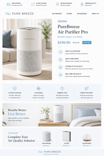 Air Filters eBay template