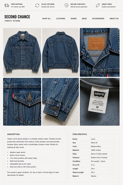 Clothing eBay template