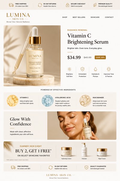 Cosmetics eBay template