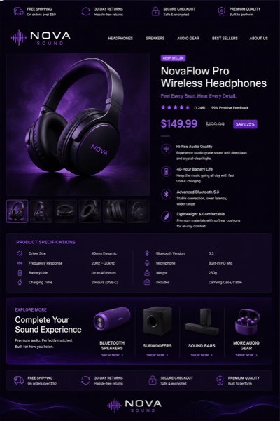 Electronics eBay template