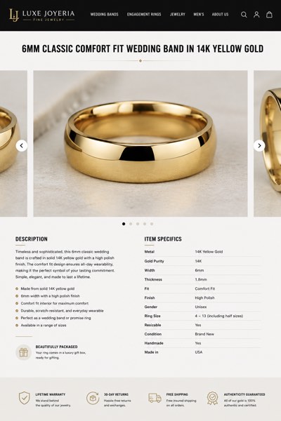 Jewelry eBay template