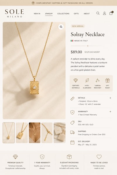 Fine Jewelry eBay template