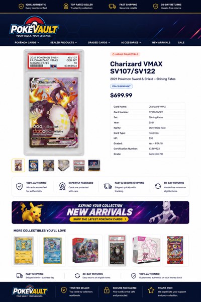 Trading Cards eBay template