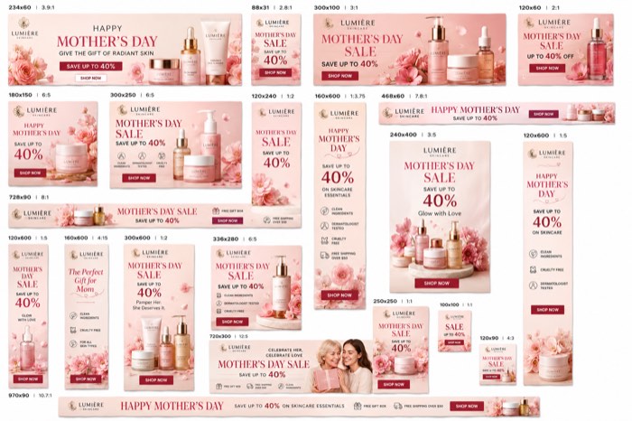 Cosmetics seasonal banner