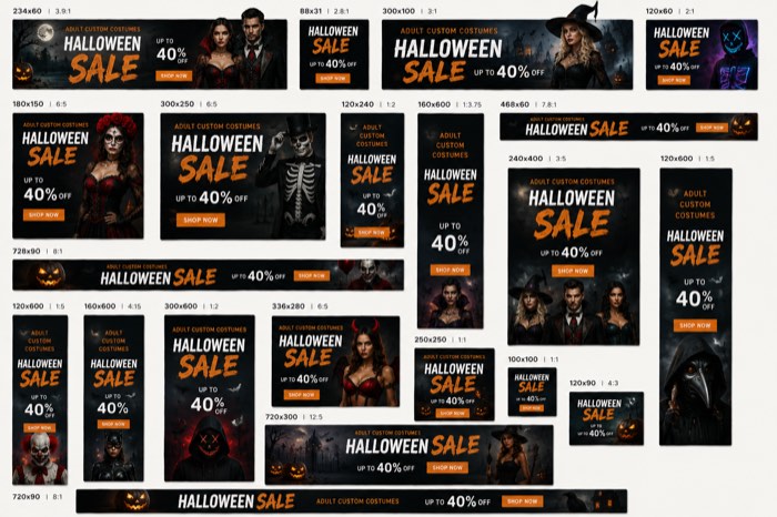 Costumes seasonal banner
