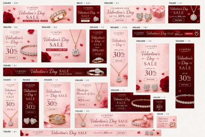 Jewelry seasonal banner