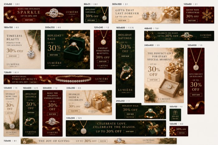 Jewelry seasonal banner