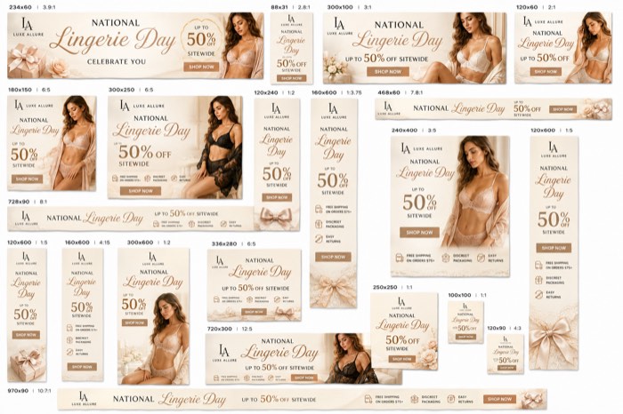 Lingerie seasonal banner