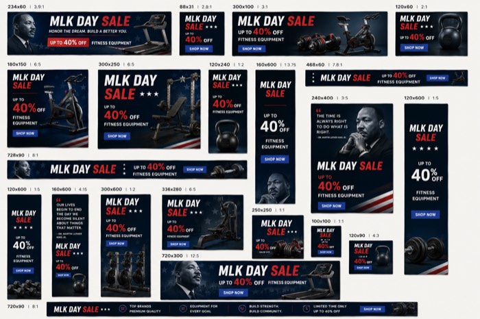 Sporting Goods seasonal banner