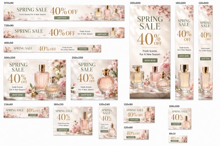 Fragrance seasonal banner